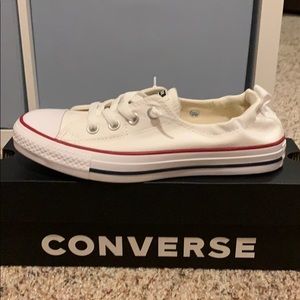 White Converse Shoreline Slip-ons